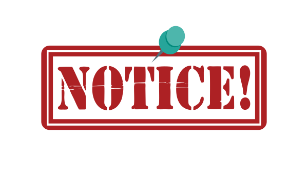 Notice – All Students Notice – All Students